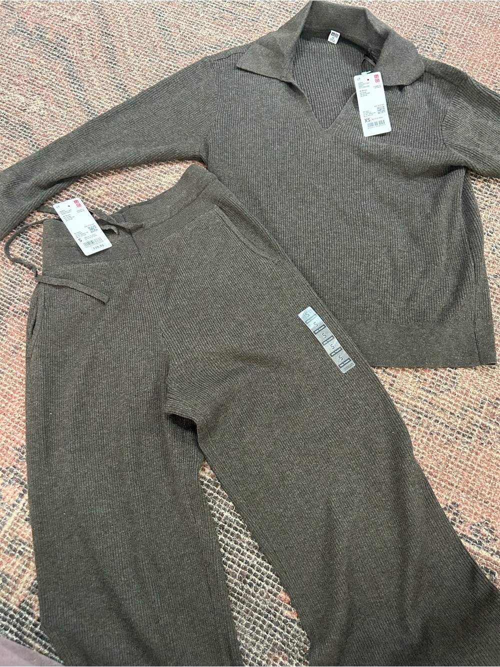 Cozy Rib-Knit Sweater in Olive Brown